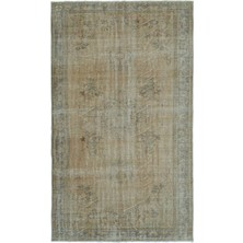 Atina Kahverengi Eskitme Yün Modern Desenli Yün Hav Toz Vermez Leke Tutmayan Salon Yolluk Mutfak El Dokuma Halı