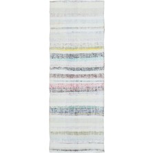 Hali.Net 77x216 cm Bej Vintage Anadolu Yün Halı | Balkon Halısı Mutfak Koridor Halı | Doğal Yün El Yapımı El Dokuma Hav Vermez | UNİQUE-32514