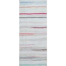 Bespoky 110x265 cm El Dokuma Bej Yün Halı | El Yapımı Klasik Salon Halısı | %100 Doğal Yün | UNİQUE-31851