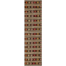 Teselya Bej Çiçekli Yün Modern Desenli Yün Hav Toz Vermez Leke Tutmayan Salon Yolluk Mutfak El Dokuma Halı