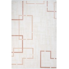 Hali.Net 100x150 cm Krem Karen İskandinav Modern Nordik Halı | Mutfak Balkon Salon Halısı | Hav Vermez Leke Tutmaz | KAREN-6415AK
