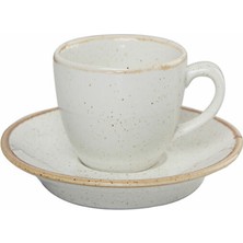 Porland Seasons Bej Tabaklı Kahve Fincanı 80 Cc