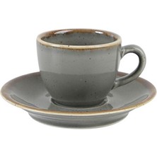 Porland Seasons Koyu Gri Tabaklı Kahve Fincanı 80 Cc