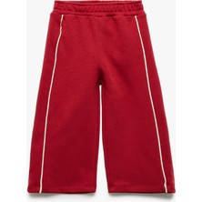 Pamuklu Beli Lastikli Geniş Paça Eşofman Altı