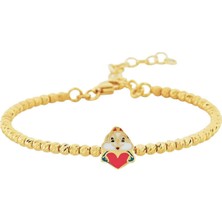 Dorikalı Kalp Tutan Bunny Çocuk Kelepçesi