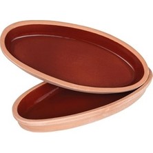 Oval 2 Li Toprak Tava Güveç