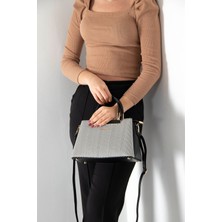 Silver Polo Silver & Polo Siyah Beyaz - Siyah SP913 Kadın El Çantası