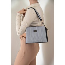 Silver Polo Silver & Polo Siyah Beyaz - Siyah SP937 Kadın Omuz Çantası