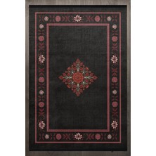 Hali.Net 300x600 cm Siyah Yıkanabilir Halı | Salon Yatak Odası Halısı | Leke Tutmaz Hipoalerjenik | F_ANATOLİAN-6004