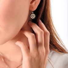 Atelier LEO Handmade Jewellery KLASİK GÜL BAKIR EL YAPIMI KRİSTAL TAŞLI KARARMA YAPMAZ KADIN KÜPE KUTULU