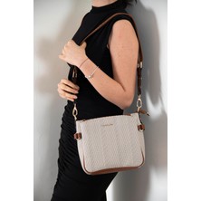 Silver Polo Silver & Polo Bej - Taba SP884 Kadın Çapraz Çanta