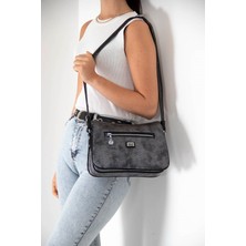 Silver Polo Silver & Polo M.gümüş - Siyah SP818 Kadın Çapraz Çanta