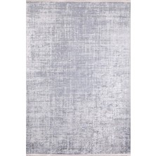 Bespoky 80x150 cm Gri Modern Etnik Yıkanabilir Halı | Mutfak Balkon Yatak Odası Halısı | Leke Tutmayan Kaymaz | HALN-HLN856