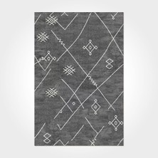 Bespoky 260x600 cm Gri Yıkanabilir Halı | Salon Yatak Odası Halısı | Hav Vermez, Leke Tutmaz, Kaymaz | İSKANDİNAV-3037PC