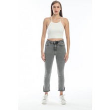 Double  Siyah Kadın Jean Pantolon 1166