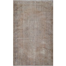 Bespoky 170x275 cm Bej Eskitme Vintage Motifsiz Halı | Salon Yatak Odası Halısı | UNİQUE-23753