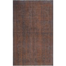 Bespoky 156x257 cm Çok Renkli Antrasit Eskitme Vintage Soyut Halı | Salon Yatak Odası Halısı | UNİQUE-29995
