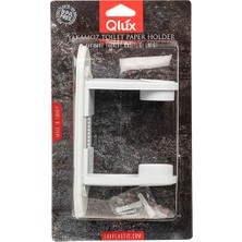 Qlux Tuvalet Kağıtlığı Yapışkanlı Vidalı Tuvalet Kağıtlığı