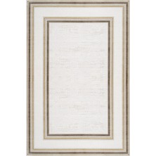 Hali.Net 160x200 cm Kahverengi Valeria Etnik Lüks Çerçeveli Mikrofiber Halı | Salon Yatak Odası Halısı | Hav Vermez Leke Tutmaz Çabuk Kuru | LXS_VALERİA-KATMAN8