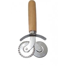 Ahşap Saplı Pizza ve Hamur Ruleti Kesici 2'li -676