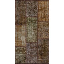 Bespoky 80x150 cm Pembe Klasik Yün Halı | Mutfak Balkon Salon Halısı | %100 Doğal Yün El Yapımı El Dokuma | UNİQUE-26108