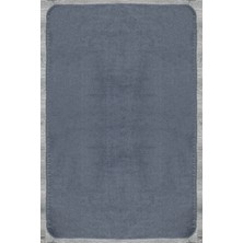 Sydney Düz Antrasit Polyester Dikdörtgen Modern Desenli Akrilik Hav Vermeyen Leke Tutmayan Kolay Temizlenen Yumuşak Makine Salon Yolluk Mutfak Halı