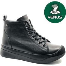 Venüs Kadın Hakiki Deri Klasik Bot 2551723K - Siyah - 36