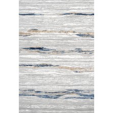 Bespoky 80x150 cm Gri Cosmos Modern Yıkanabilir Halı | Mutfak Balkon Yatak Odası Halısı | Leke Tutmayan Kaymaz | CREA_COSMOS-7608A