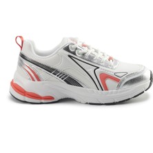 Lumberjack Enno Beyaz-Gümüş-Turuncu Kadın Spor Ayakkabı