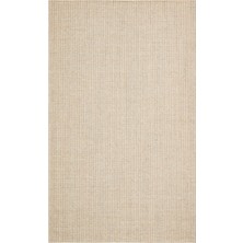 Bespoky 80x150 cm Krem Brooklyn Modern Yıkanabilir Halı | Mutfak Balkon Yatak Odası Halısı | Leke Tutmayan Kaymaz