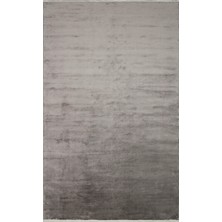 Jyoti Modern Gri Viskon Dikdörtgen Modern Desenli Akrilik Hav Vermeyen Leke Tutmayan Kolay Temizlenen Yumuşak Makine Salon Yolluk Mutfak Halı