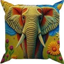 Evdek Embroidery DS24 Dijital Baskılı Kırlent Kılıfı