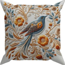 Evdek Embroidery DS18 Dijital Baskılı Kırlent Kılıfı