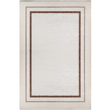 Bespoky 80x300 cm Krem Yıkanabilir Halı | Mutfak Yolluk Halısı | Leke Tutmayan, Kaymaz | MERİT-MR002K