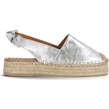 Bueno Shoes Lame Deri Kadın Espadril Sandalet 14WS72100 14WS72100