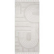 Hali.Net 80x500 cm Krem Halı | Mutfak Yolluk Halısı | Hav Vermez Leke Tutmaz | TABLO-TL005A