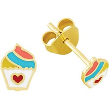 Cupcake Çocuk Küpesi