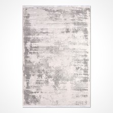Hali.Net 80x150 cm Gri Safir Pamuk Yıkanabilir Klasik Halı | Mutfak Balkon Yatak Odası Halısı | Leke Tutmaz Hipoalerjenik | SAFİR-17358