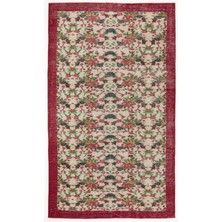 Bespoky 159x264 cm Bej Klasik Yün Halı | Salon Yatak Odası Halısı | %100 Doğal Yün El Yapımı El Dokuma | UNİQUE-3934