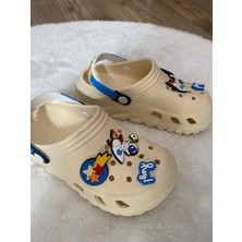 Cg Kids Love Krem Uzay Temalı Kalın Ultra Lüks Yumuşak Eva Taban Kız & Erkek Çocuk Terlik - Sandalet
