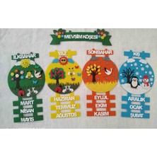 Mevsim Şeridi Köşesi Panosu(Keçeden Eğitim Materyali)