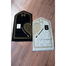 Kalpli Seccade Eşli Çift Seccadesi Hediyelik Gelin Damat Bohçası Seti