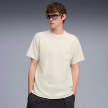 Puma Erkek Krem Puma Puma Class Relaxed Tee Krem Erkek T-Shirt