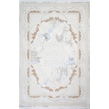 Hali.Net 200x300 cm Beyaz Halı | Salon Yatak Odası Halısı | Hav Vermez Leke Tutmaz | SAFİR-17301