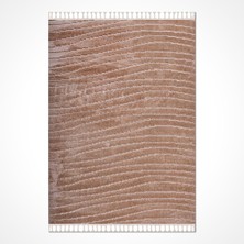 Hali.Net 80x150 cm Kahverengi Saturn Pamuk Yıkanabilir Klasik Halı | Mutfak Balkon Yatak Odası Halısı | Leke Tutmaz Hipoalerjenik | SATURN-2355AK