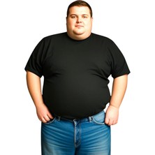 Sngl Erkek Büyük Beden Oversize Kısa Kollu T-Shirt 3xl 4xl 5xl 6xl 7xl 8xl