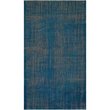 Bespoky 164x285 cm Mor Petrol mavisi Eskitme Vintage Soyut Halı | Salon Yatak Odası Halısı | UNİQUE-27788