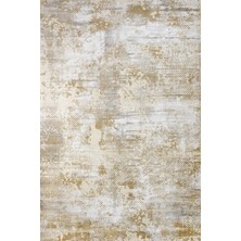 Bespoky 80x150 cm Krem Bej Eskitme Modern Soyut Yıkanabilir Halı | Yatak Odası Mutfak Halısı | Leke Tutmayan, Kaymaz | ARTEMİS_ALİA-6264C