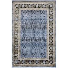  Klasik Lacivert Viskon Dikdörtgen Modern Desenli Akrilik Hav Vermeyen Leke Tutmayan Kolay Temizlenen Yumuşak Makine Salon Yolluk Mutfak Halı