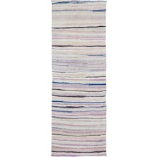 Hali.Net 133x372 cm Çok Renkli Atina Anadolu Yün Halı | Geniş Salon Yatak Odası Halısı | Doğal Yün El Yapımı El Dokuma Hav Vermez | UNİQUE-32075